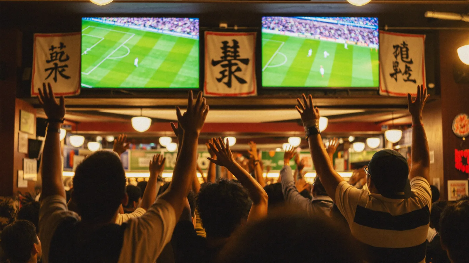 A lively Hong Kong bar with screens and drinks, illustrating a guide to the best sports bars in Hong Kong 2026