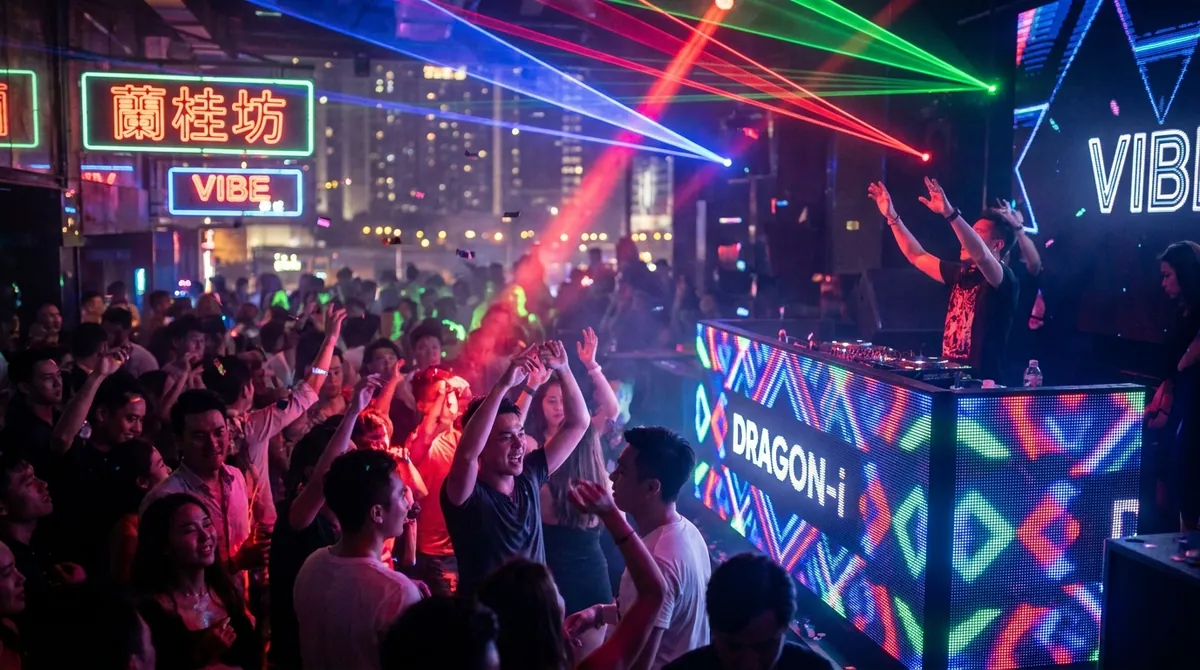 A Hong Kong nightclub dance floor — the hub image for our Hong Kong nightlife guide